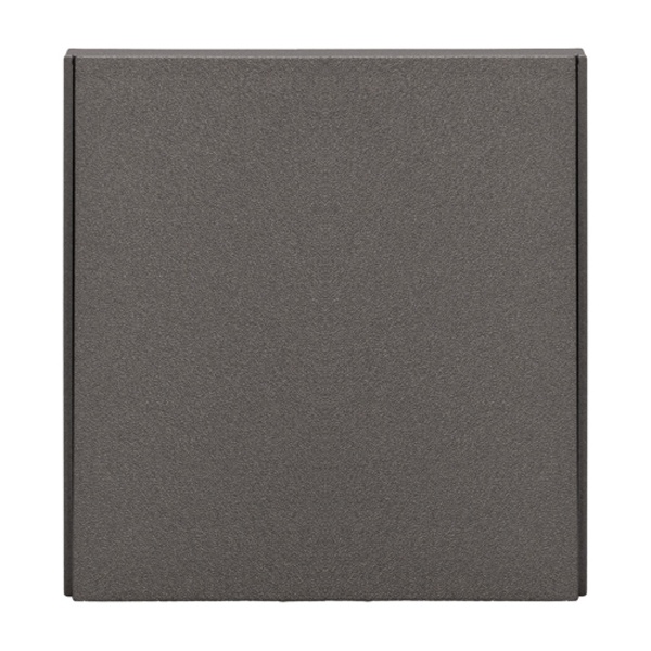 Выключатель одноклавишный Kranz Miele Strong 10А с рамкой графит