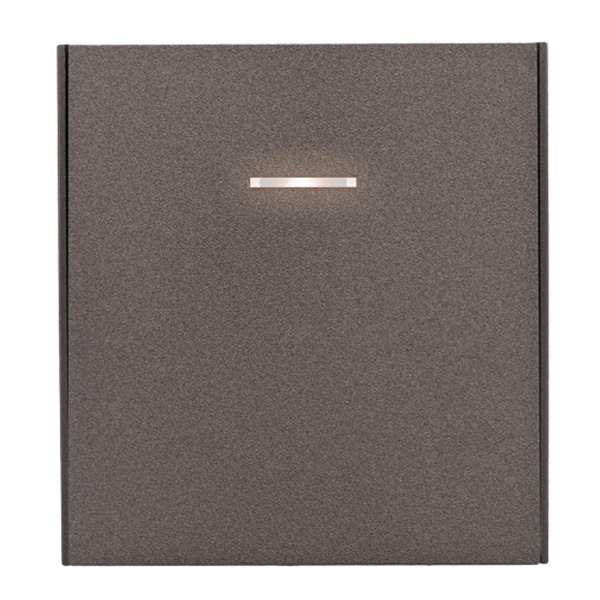 Выключатель одноклавишный с подсветкой Kranz Miele Strong 10А с рамкой графит