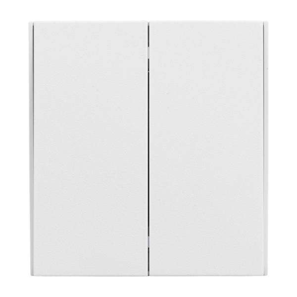 Выключатель двухклавишный Kranz Miele Strong 10А с рамкой жемчуг