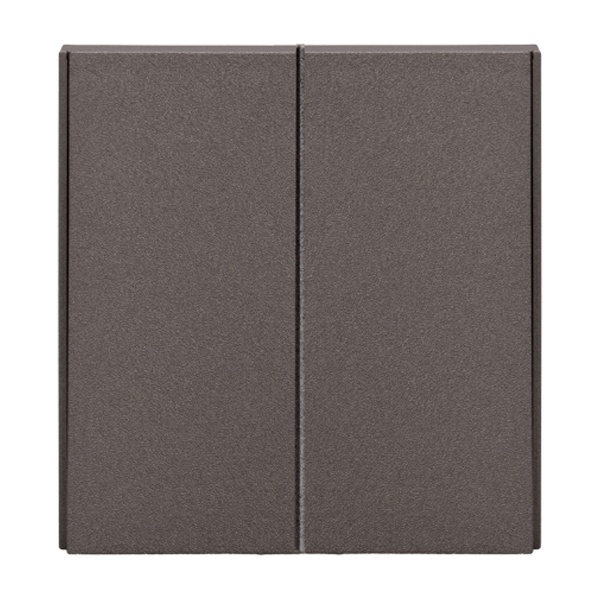 Выключатель двухклавишный Kranz Miele Strong 10А с рамкой графит