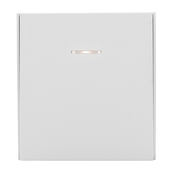 Переключатель одноклавишный с подсветкой Kranz Miele Strong 10А с рамкой жемчуг