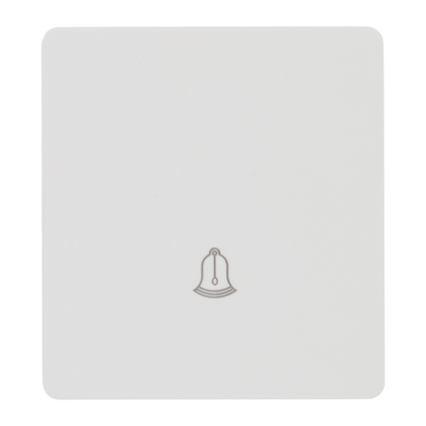 Кнопка одноклавишная Kranz Miele Round 10А с рамкой перламутр