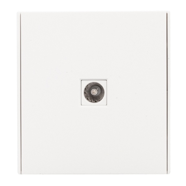 Розетка TV Kranz Miele Strong с рамкой жемчуг