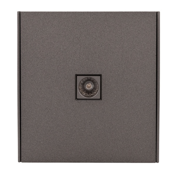 Розетка TV Kranz Miele Strong с рамкой графит