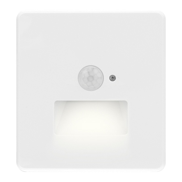 Подсветка настенная Kranz Miele Round для ног с датчиками движения и освещенности с рамкой перламутр