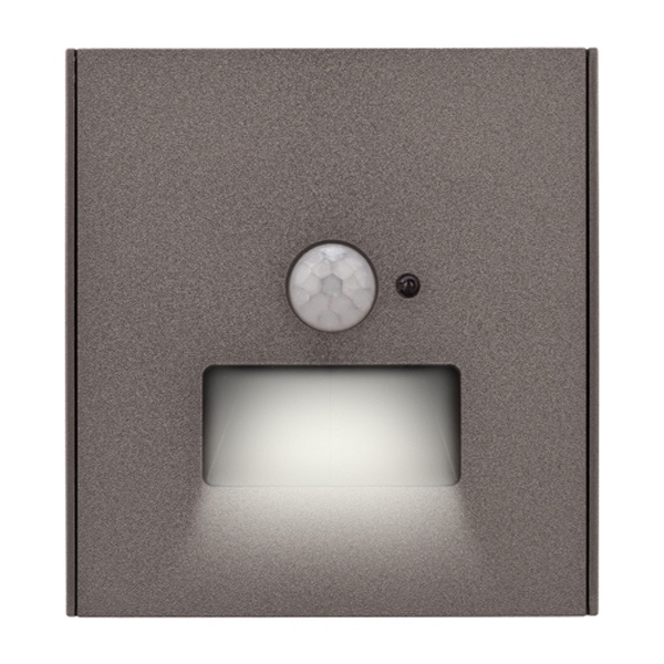 Подсветка настенная Kranz Miele Strong для ног с датчиками движения и освещенности с рамкой графит