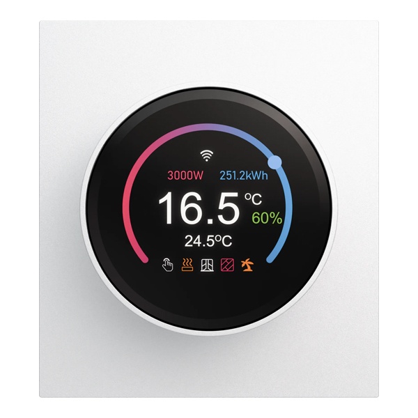 Терморегулятор Kranz Miele Strong Wi-Fi с рамкой жемчуг