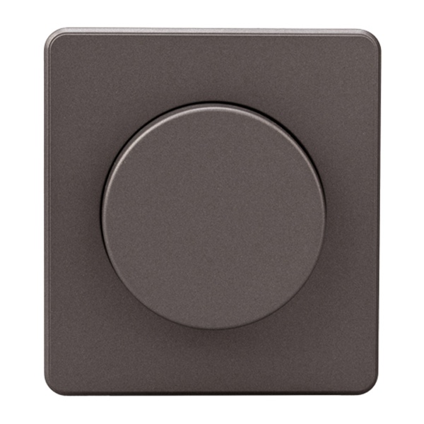 Светорегулятор (диммер) Kranz Miele Round для ламп накаливания 5-300Вт с рамкой титан