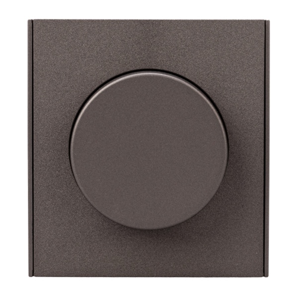 Светорегулятор (диммер) Kranz Miele Strong для ламп накаливания 5-300Вт с рамкой графит