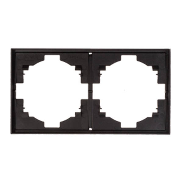 Рамка Kranz Miele Strong 2 поста антрацит