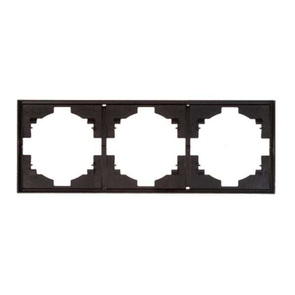 Рамка Kranz Miele Strong 3 поста антрацит