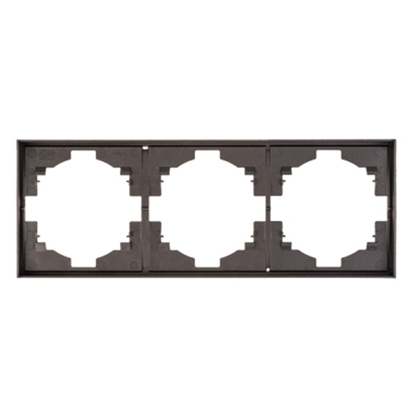 Рамка Kranz Miele Strong 3 поста графит