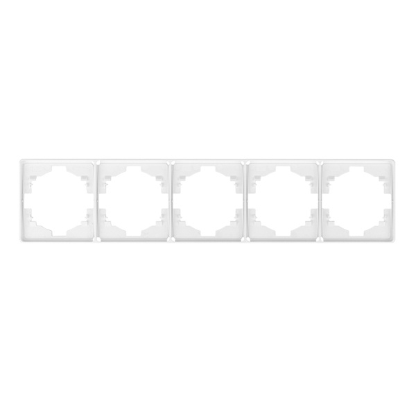 Рамка Kranz Miele Round 5 постов перламутр