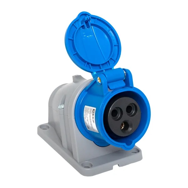 Розетка стационарная наружная EKF PROxima 113 2Р+РЕ 16А 220В IP44