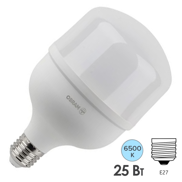 Лампа светодиодная Osram LED HW 30SW/865 (300W) 25W 6500K 140-265V E27 3000lm d100x168mm