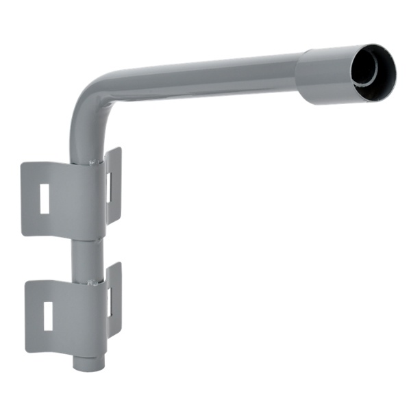 Кронштейн ИЭК КР-2 D48 L500 для консольных светильников, под монтажную ленту, 2 хомута, серый