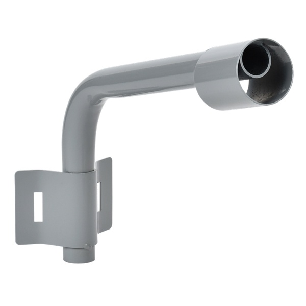 Кронштейн ИЭК КР-1 D60 L350 для консольных светильников, под монтажную ленту, 1 хомут, серый