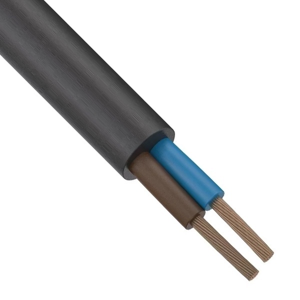Провод соединительный ККЗ ПВСнг(А)-LS 2х1 малодымный черный ГОСТ 7399