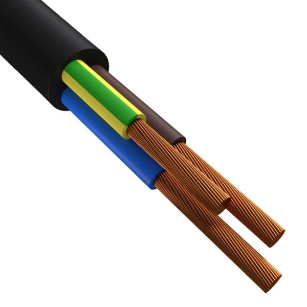 Провод соединительный ККЗ ПВСнг(А)-LS 3х1 малодымный черный ГОСТ 7399