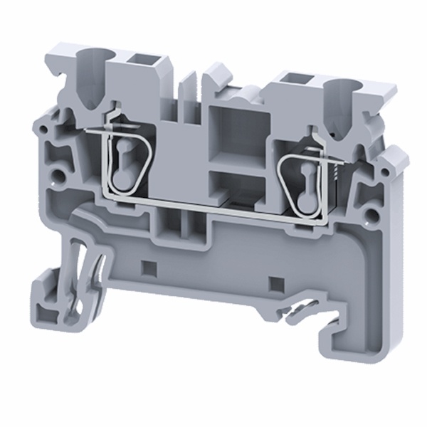 Клемма проходная пружинная КЭАЗ OptiClip CХ-2.5-I-24A-(0.2-2.5) серый