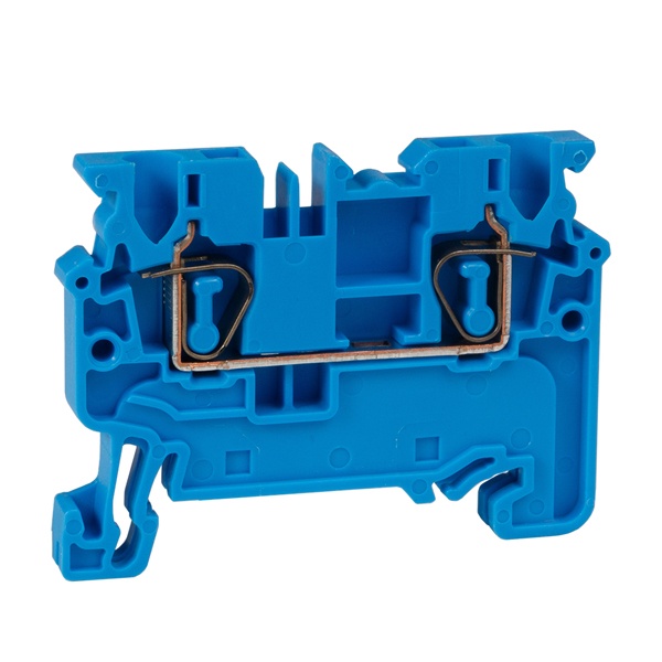Клемма проходная пружинная КЭАЗ OptiClip CX-2.5-I-BU-24A-(0.2-2.5) синий