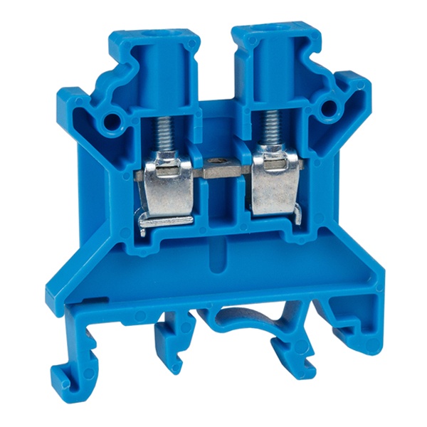 Клемма проходная винтовая КЭАЗ OptiClip CTS-2.5-I-BU-24A-(0.2-2.5) синий