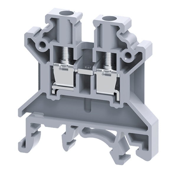 Клемма проходная винтовая КЭАЗ OptiClip CTS-4-I-32A-(0.2-4) серый