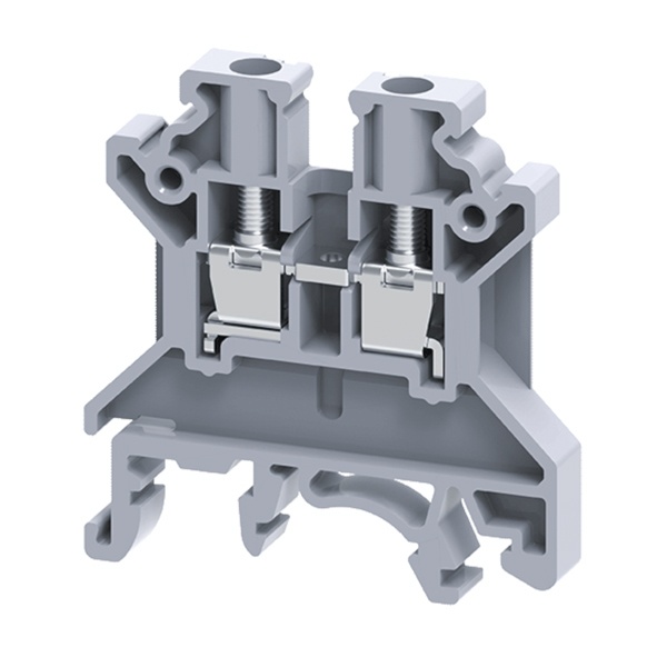 Клемма проходная винтовая КЭАЗ OptiClip CTS-6-I-41A-(0.5-6) серый