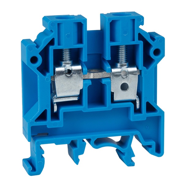 Клемма проходная винтовая КЭАЗ OptiClip CTS-6-I-BU-41A-(0.5-6) синий