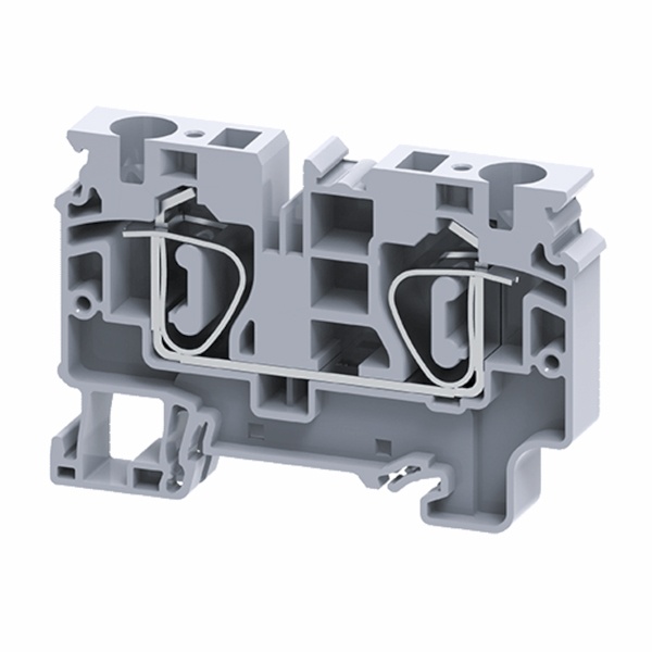 Клемма проходная пружинная КЭАЗ OptiClip CX-10-I-57A-(0.2-10) серый