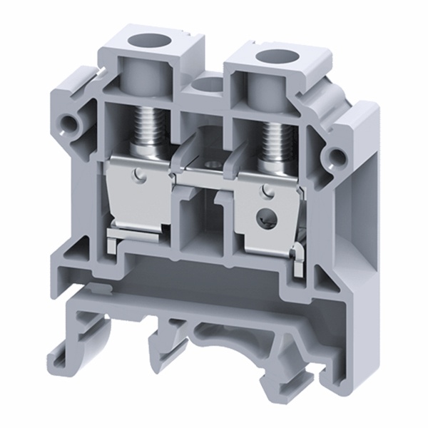 Клемма проходная винтовая КЭАЗ OptiClip CTS-10-I-57A-(0.5-10) серый