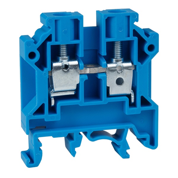 Клемма проходная винтовая КЭАЗ OptiClip CTS-10-I-BU-57A-(0.5-10) синий