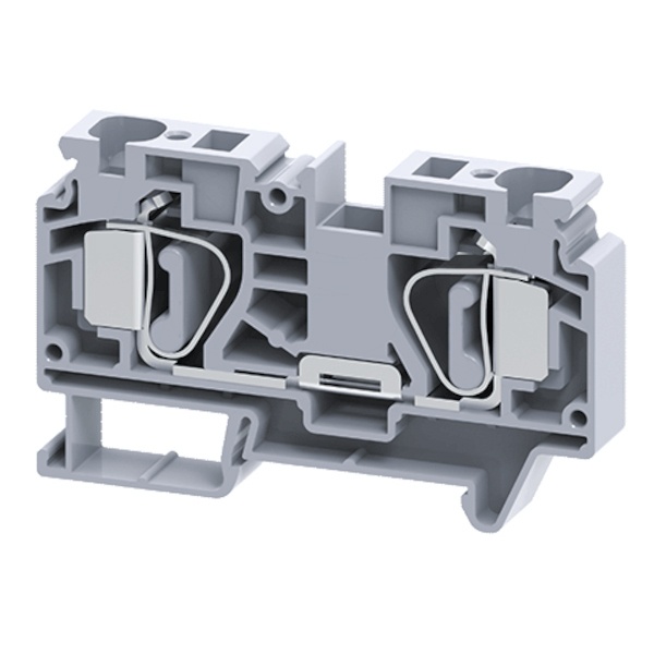 Клемма проходная пружинная КЭАЗ OptiClip CSC-16-I-76A-(1.5-16) серый