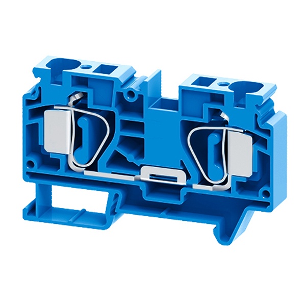 Клемма проходная пружинная КЭАЗ OptiClip CSC-16-I-BU-76A-(1.5-16) синий