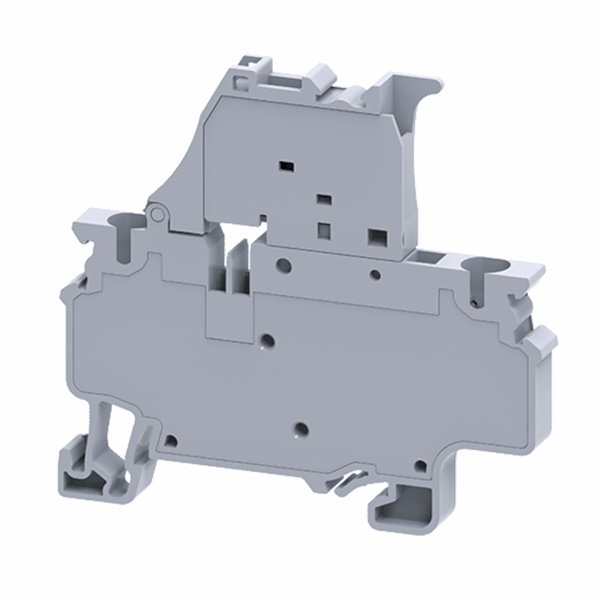 Клемма для предохранителей пружинная КЭАЗ OptiClip CXF-4-HESI (5х20) 10А (0.2-4) серый