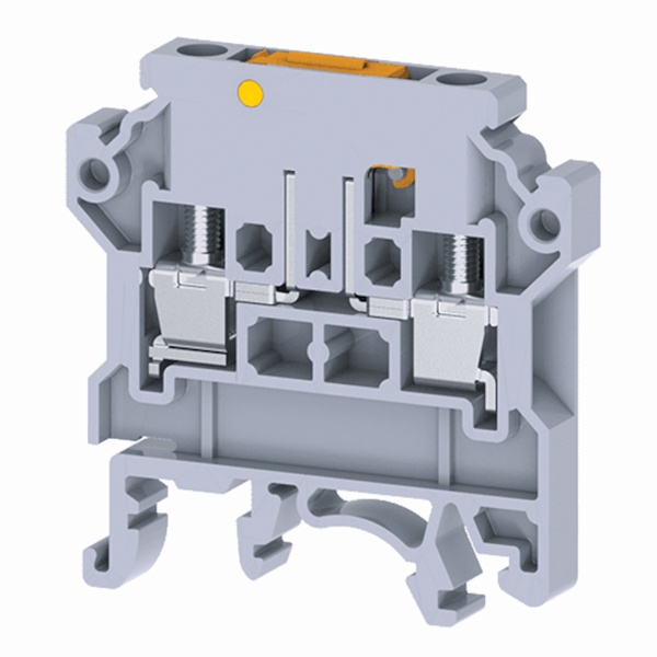 Клемма с ножевым размыкателем винтовая КЭАЗ OptiClip CKT-4-MT-N-I серый