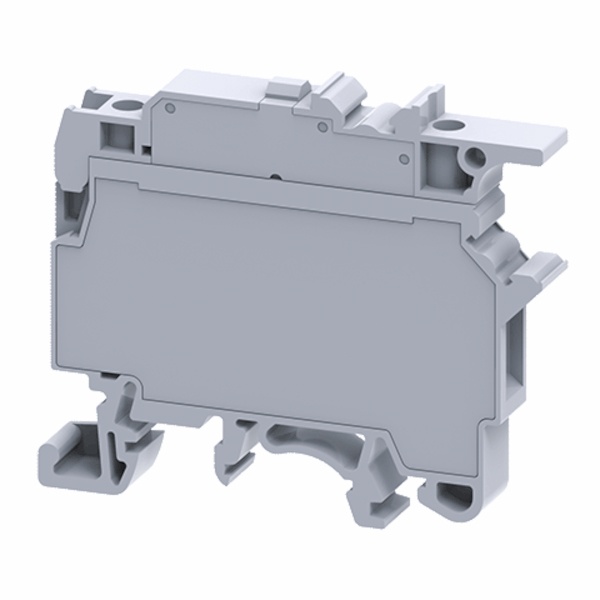 Клемма для предохранителей с индикатором КЭАЗ OptiClip CF-4-HESILA 240В (5х20) 6.3А (0.2-6) серый
