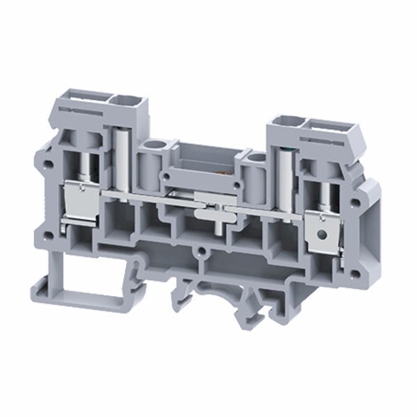 Клемма измерительная с ползунковым размыкателем винтовая КЭАЗ OptiClip CDS-6-T-I-41A-(0.2-6) серый