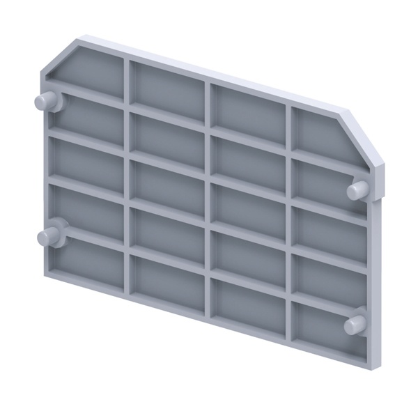 Крышка концевая для клеммы проходной КЭАЗ OptiClip EPCMC2-2-QUATTRO для СMC-2,5-QUATTRO серый