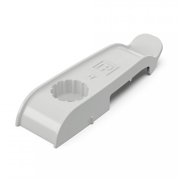 Держатель плоского кабеля Промрукав односторонний для прямого монтажа на 2 места серый [уп. 30шт]