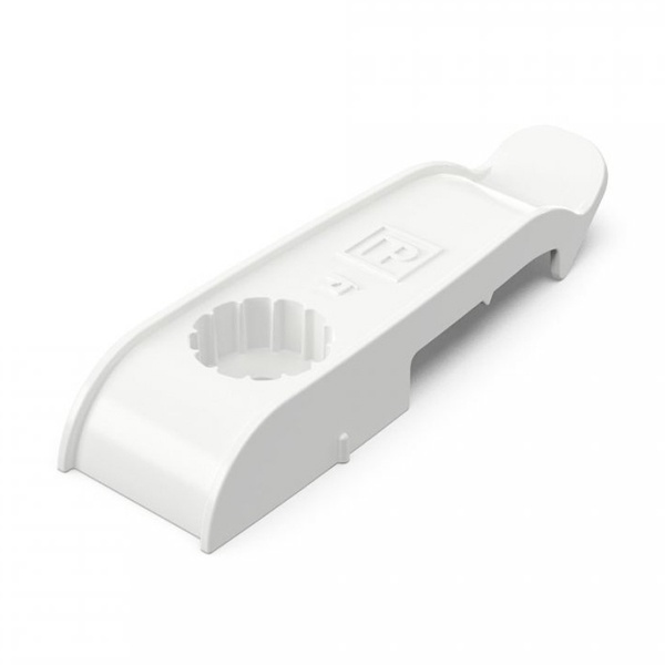 Держатель плоского кабеля односторонний для прямого монтажа на 2 места гофроящик белый [уп.1200шт]