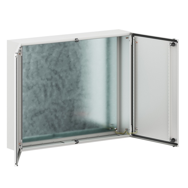 Шкаф навесной металлический двухдверный DKC STE 800x1000x200мм с монтажной платой IP55