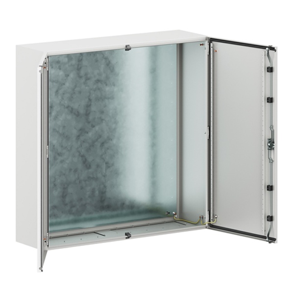 Шкаф навесной металлический двухдверный DKC STE 1000x1000x300мм с монтажной платой IP55
