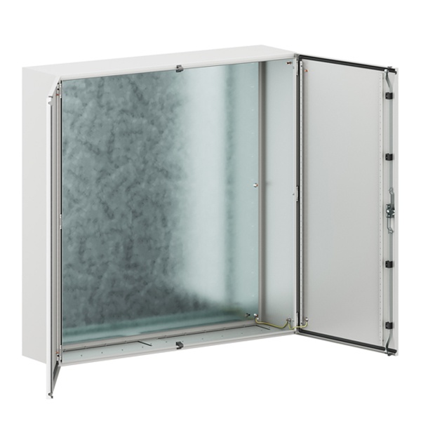 Шкаф навесной металлический двухдверный DKC STE 1200x1200x300мм с монтажной платой IP55