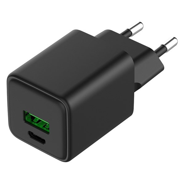 Сетевое зарядное устройство Rexant с двумя портами USB-A и Type-C, 30Вт GaN компактный