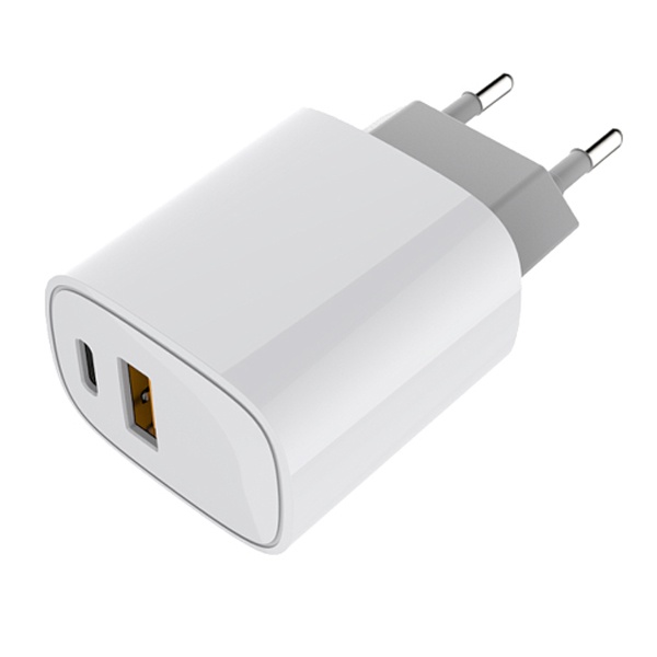 Сетевое зарядное устройство Rexant с двумя портами USB-A + USB-C, 20Вт