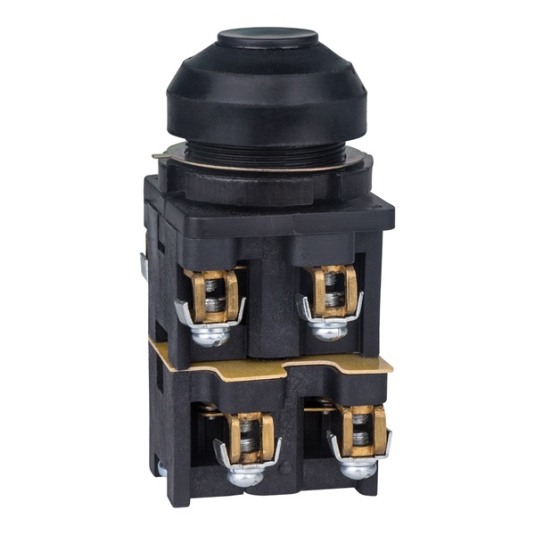 Выключатель КЭАЗ кнопочный КЕ 082 У2 исполнение 3 2НО+2НЗ d30мм IP54 черный