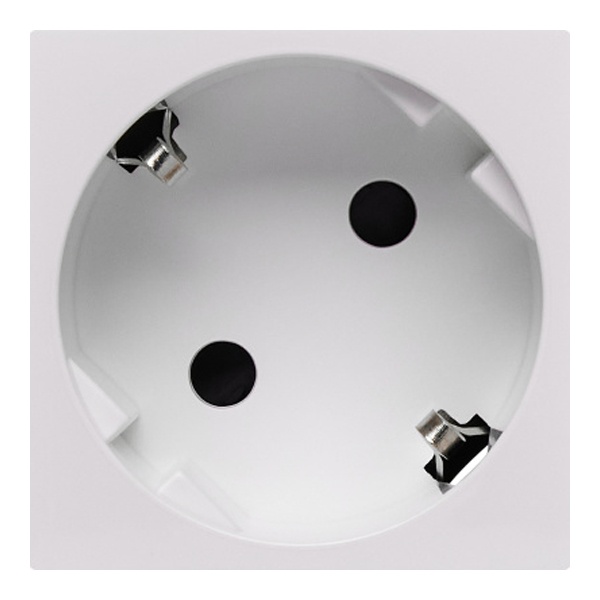 Розетка Daccord Metra45 2К+З 45° со шторками автозажим 2М, белая (аналог 077245 Mosaic)