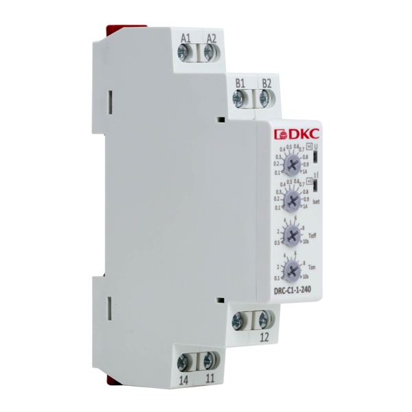 Реле контроля тока DKC DRC 0.1-1А 1CO 10А 24-240В AC/DC