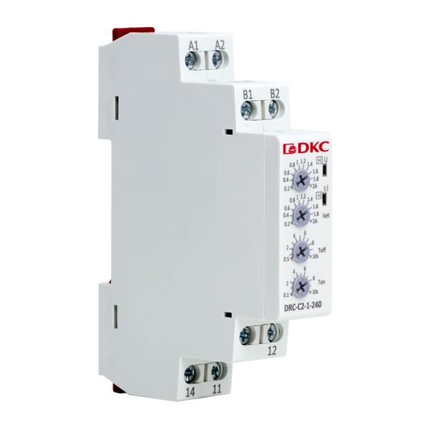 Реле контроля тока DKC DRC 0.2-2А 1CO 10А 24-240В AC/DC